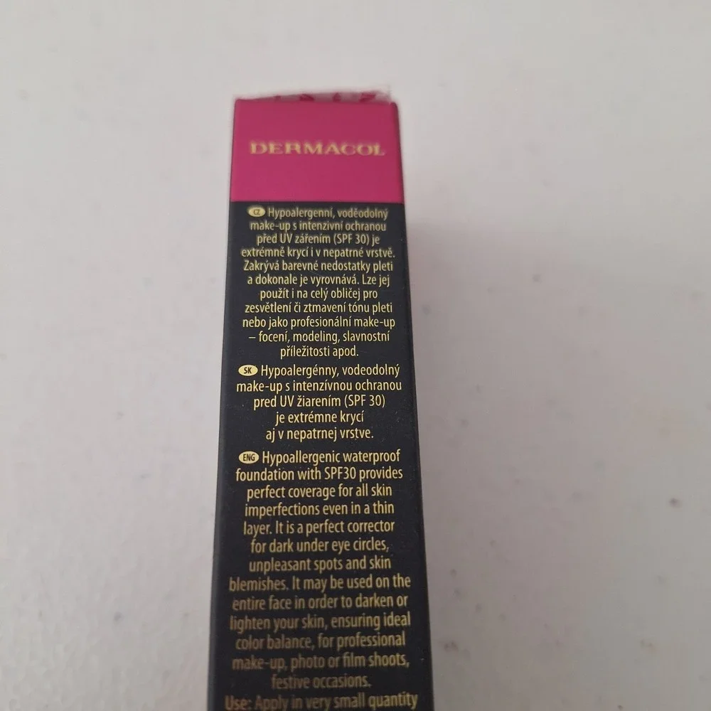 Dermacol Make-up Cover Waterproof Hypoallergenic SPF 30 Shade:218